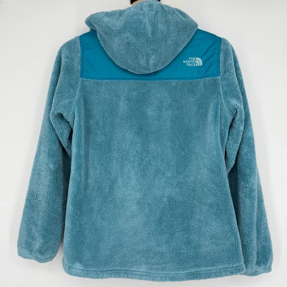 The North Face Girl's Blue‎ Oso Hooded Fleece Zip Up Jacket L 14/16